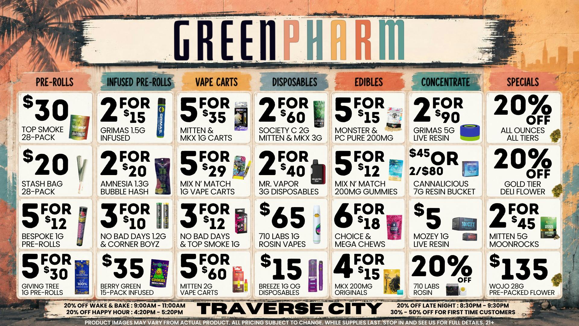 Green Pharm - Traverse City - Recreational & Medical 💰😀💥NEW PRODUCTS-NEW DEALS-MORE SAVINGS💥😀💰