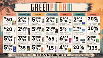 Green Pharm - Traverse City - Recreational & Medical 💰😀💥NEW PRODUCTS-NEW DEALS-MORE SAVINGS💥😀💰