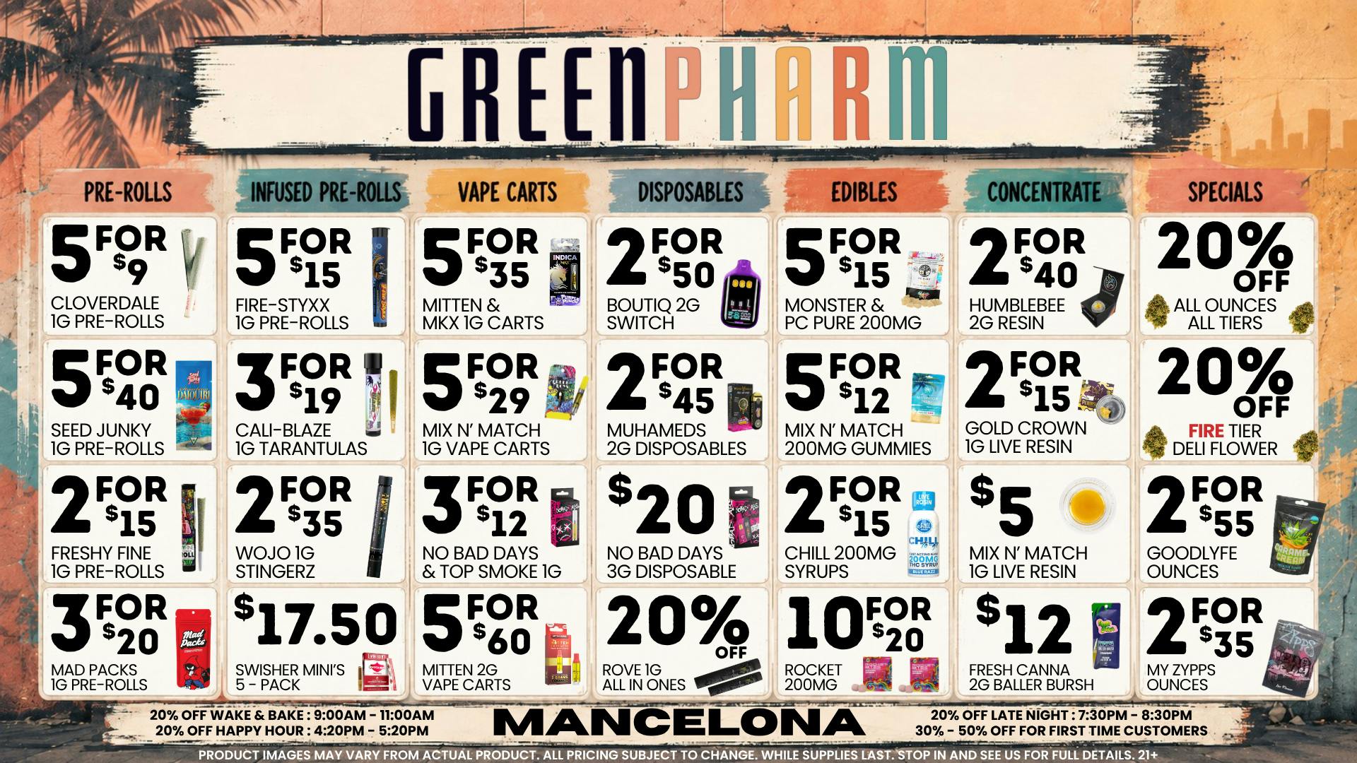 Green Pharm - Mancelona -Recreational 💰😀💥NEW PRODUCTS-NEW DEALS-MORE SAVINGS💥😀💰