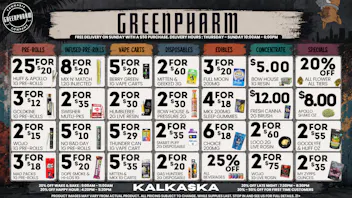 Green Pharm - Kalkaska - Recreational & Medical RESTOCKS!!NEW ITEMS!!NEW DEALS!!BIG SAVINGS!!💥💥