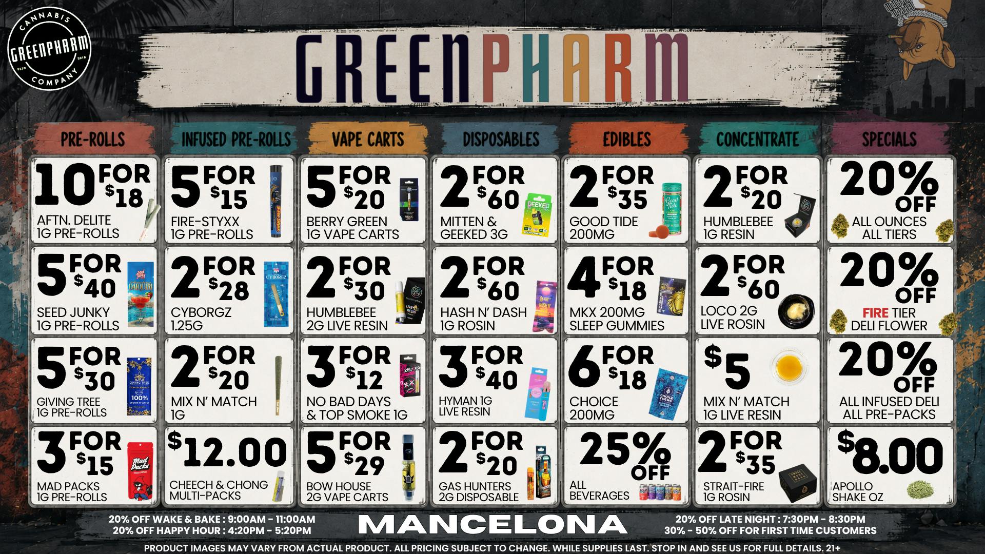 Green Pharm - Mancelona -Recreational RESTOCKS!!NEW ITEMS!!NEW DEALS!!BIG SAVINGS!!💥💥