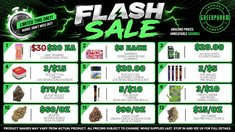 Green Pharm - Mancelona -Recreational DEALS, DEALS AND MORE DEALS😀😁