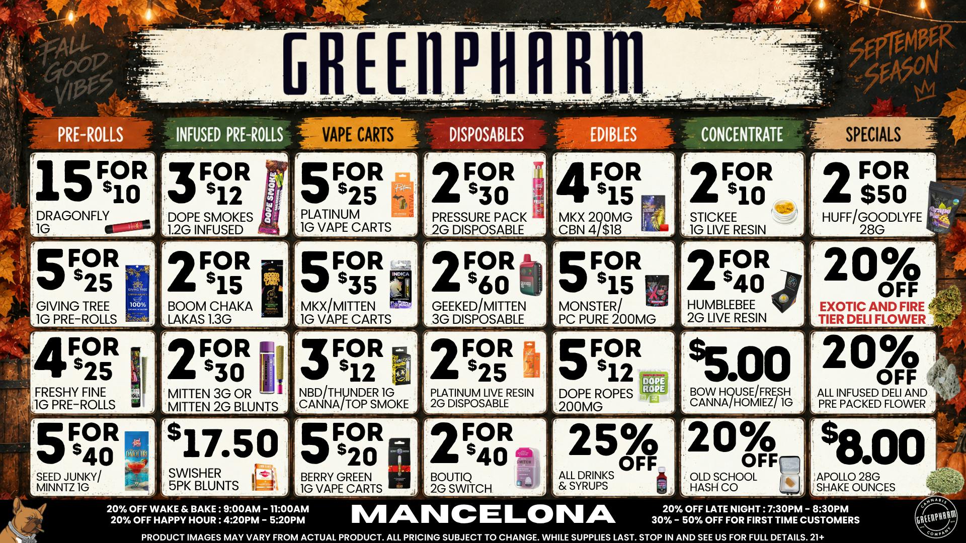 Green Pharm - Mancelona -Recreational Autumn deals and pumpkins please🍂🍂🍂🍂