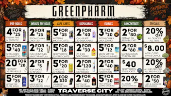 Green Pharm - Traverse City - Recreational & Medical Autumn deals and pumpkins please🍂🍂🍂🍂