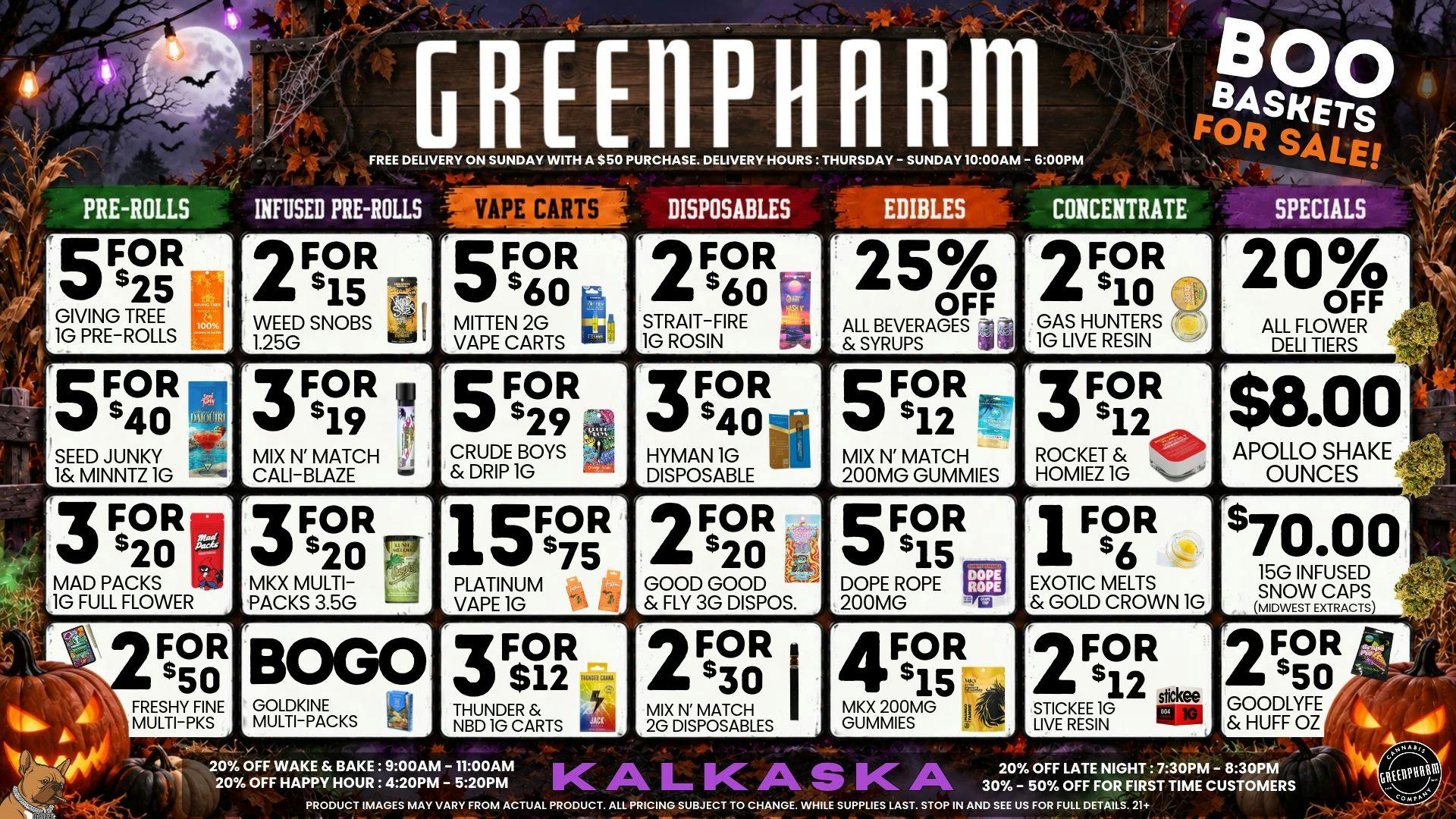 Green Pharm - Kalkaska - Recreational & Medical 🍂🍁 Fall Into Savings !!🍁🍂