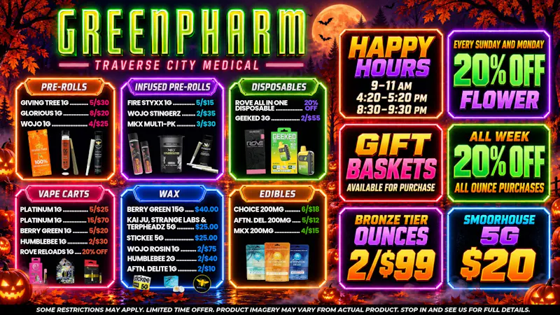 Green Pharm - Traverse City - Recreational & Medical 🍃MEDICAL 🍃💰💥 NEW PRODUCTS-NEW DEALS💥💰