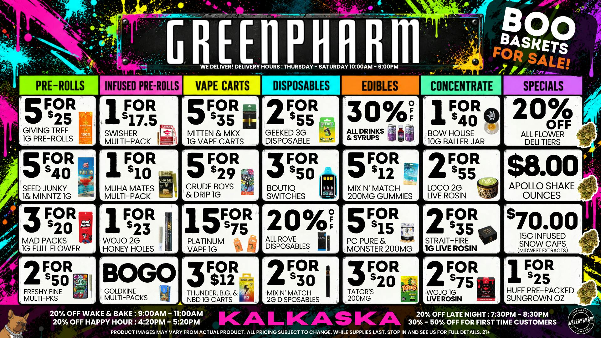 Green Pharm - Kalkaska - Recreational & Medical 🍂🍂 FALLING PRICES-RAKE IN THE DEALS🍂🍂