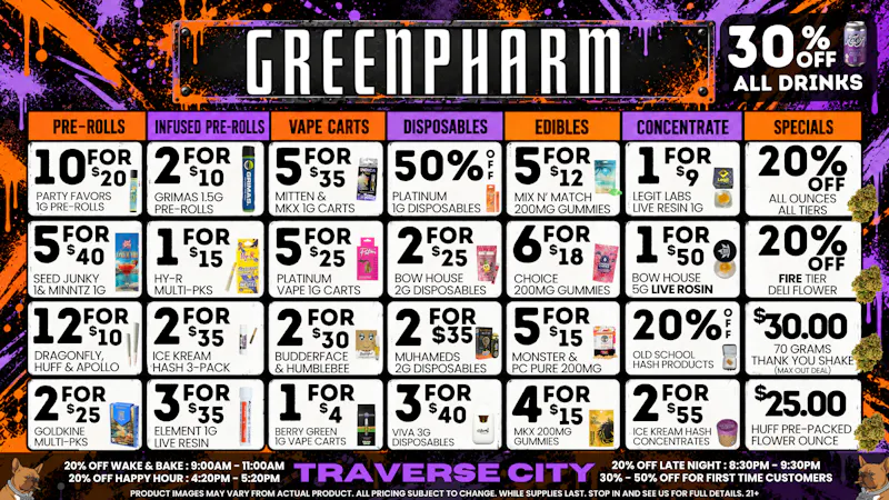 Green Pharm - Traverse City - Recreational & Medical 👻🍬JOIN US FOR OUR HALLOWEEN PARTY ON 10/30 🦇🧛