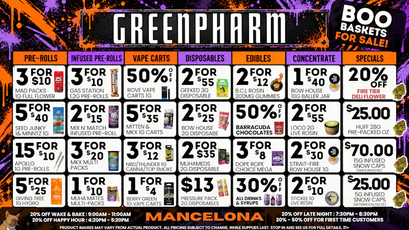 Green Pharm - Mancelona -Recreational 👻🍬JOIN US FOR OUR HALLOWEEN PARTY ON 10/30 🦇🧛