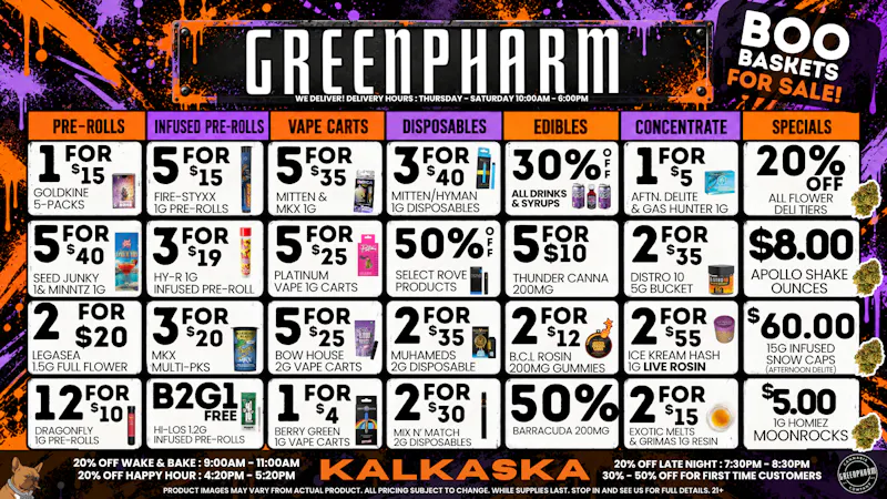 Green Pharm - Kalkaska - Recreational & Medical 👻🍬JOIN US FOR OUR HALLOWEEN PARTY ON 10/30 🦇🧛