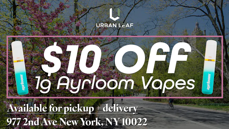 Urban Leaf $10 off Ayrloom 1g Vapes