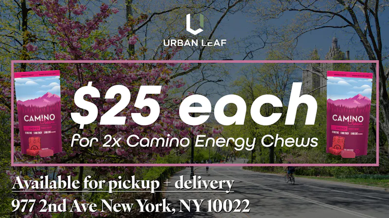 Urban Leaf Buy 2x Camino Energy Chews for $25 each