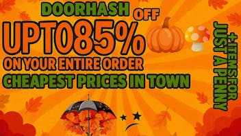 Doorhash Get Up To 85% OFF + Crazy Gifts