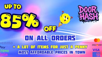 Doorhash Up To 85% OFF + Tiers