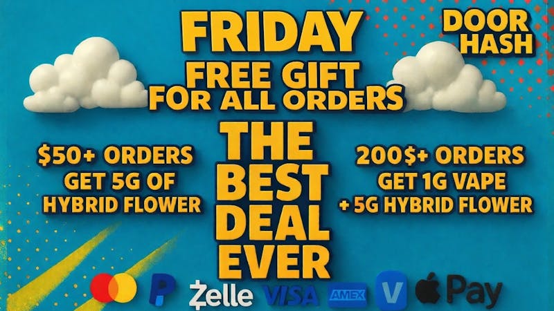 Doorhash Get 5G Of Flower,Vape Pen & Preroll On Friday