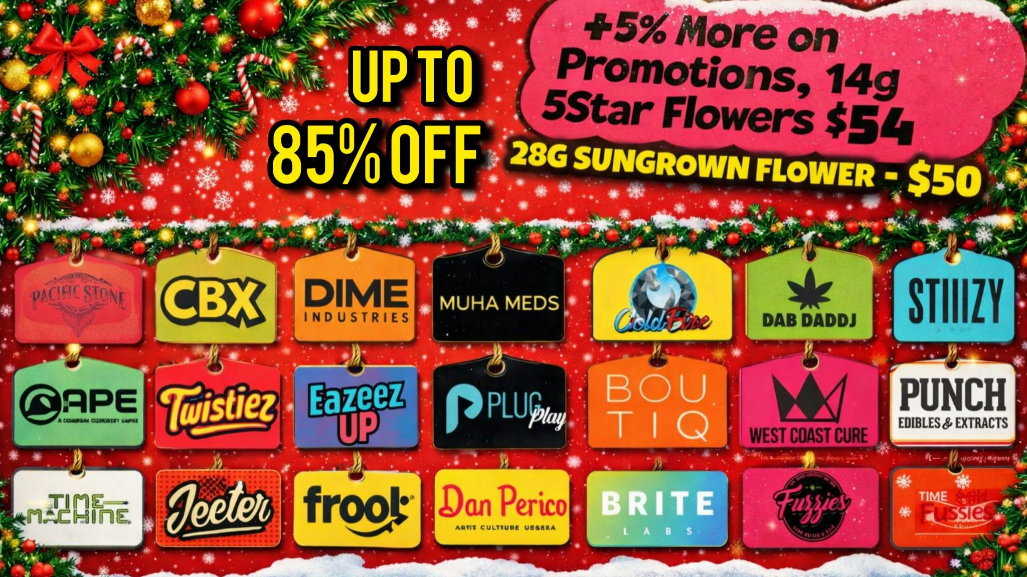 Doorhash 🎉Up To 85% OFF + Tiers💰 28G Flower for $50