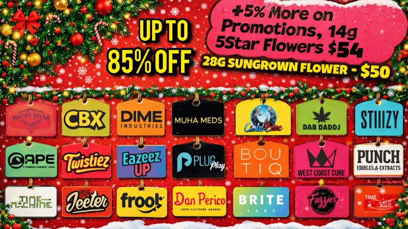 Doorhash 🎉Up To 85% OFF + Tiers💰 28G Flower for $50