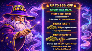 Doorhash Get 3.5G Of Flower ,Vape Pen & Preroll