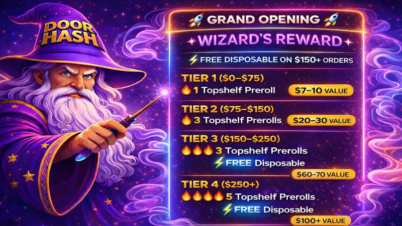 Doorhash - Bakersfield 🚀 GRAND OPENING 🚀 ✨ WIZARD’S REWARD ✨