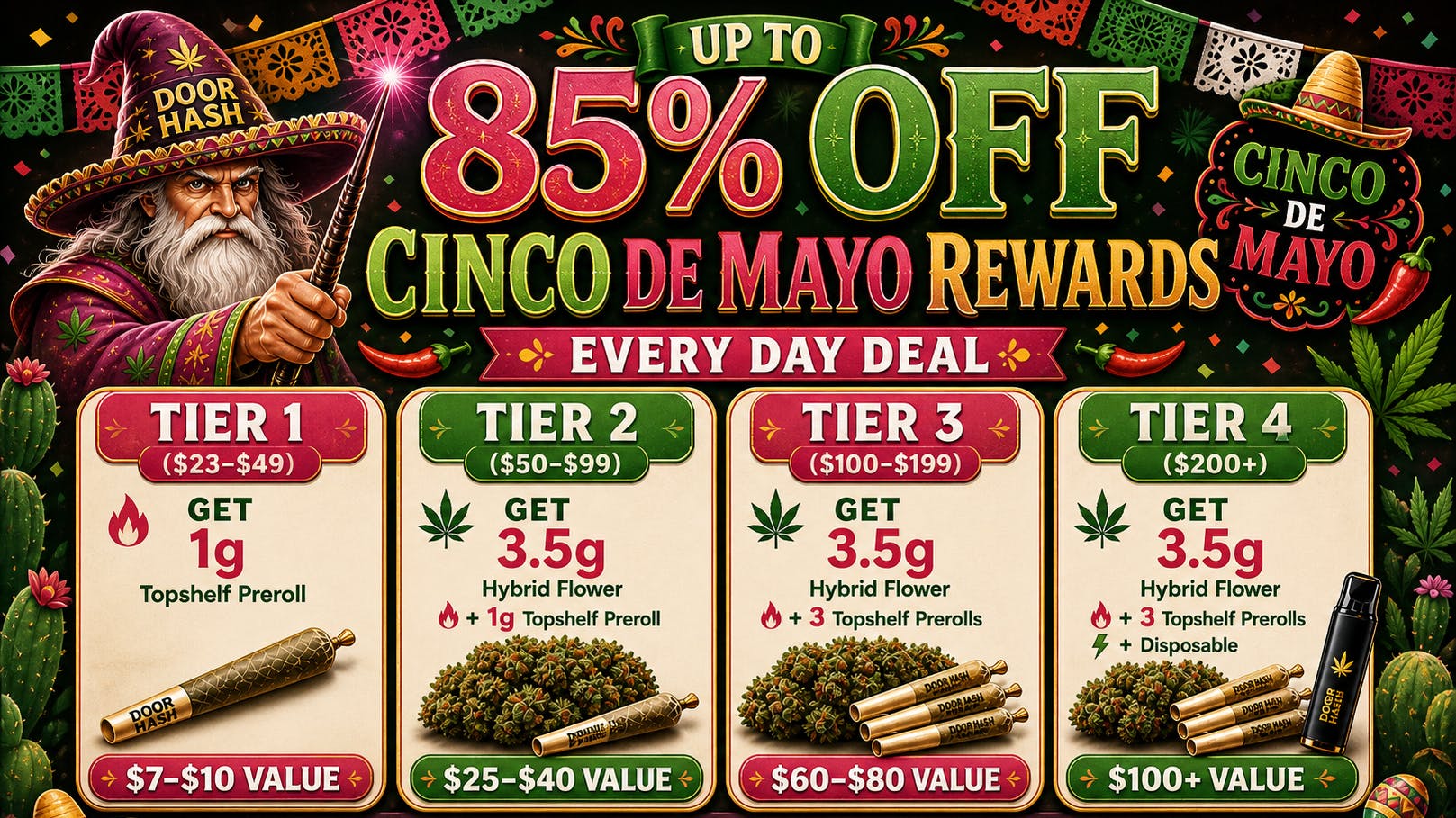 Doorhash 🌶️🎊Cinco De Mayo Special🎊🌶️