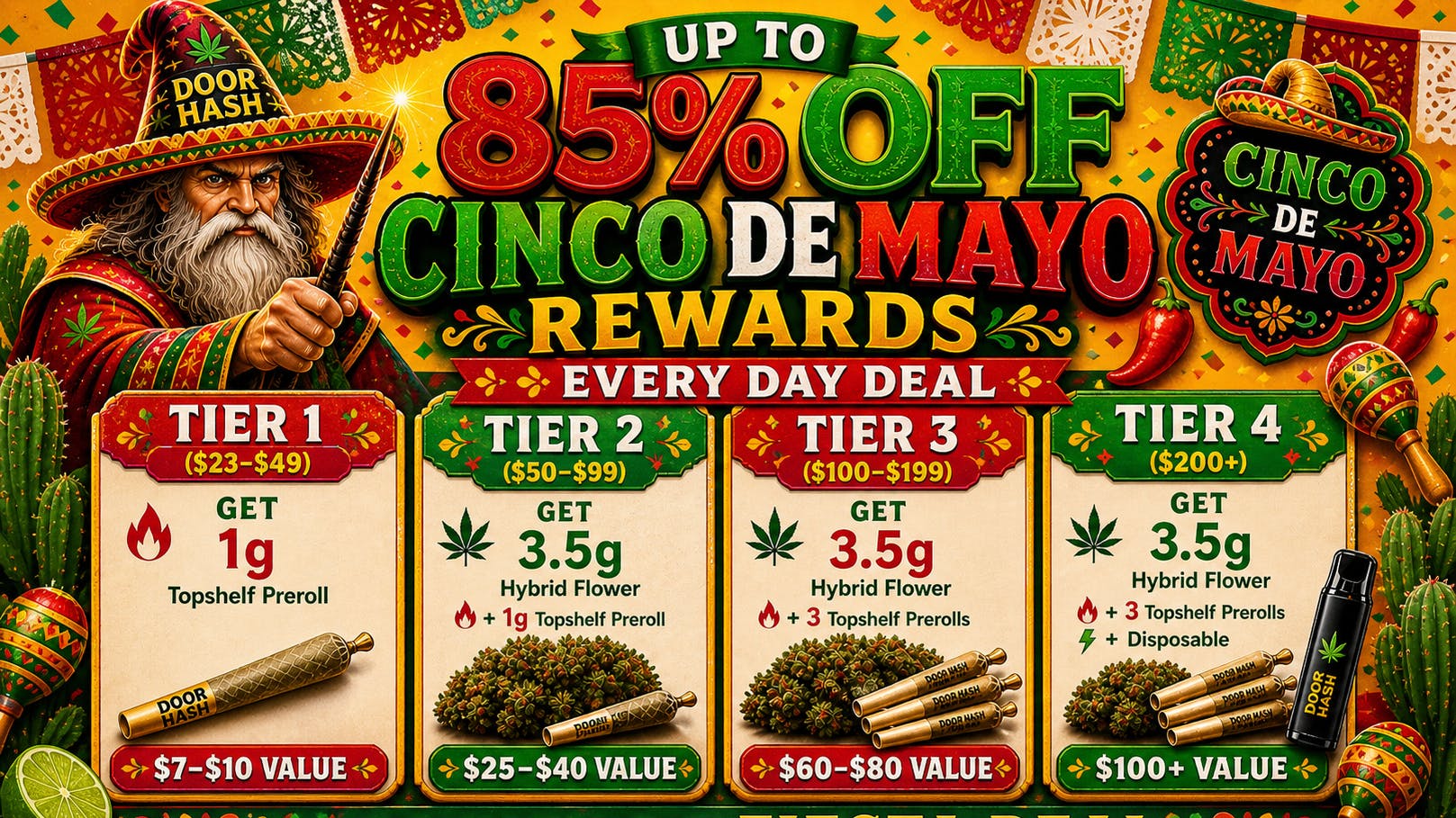 Doorhash 🌶️🎊Cinco De Mayo Special🎊🌶️