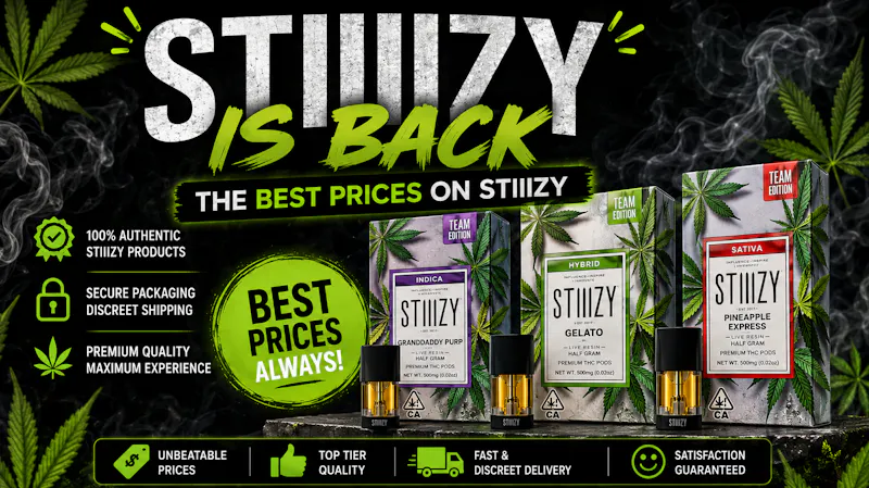 Doorhash 😮Stiiizy Cheapest Prices are Back😮