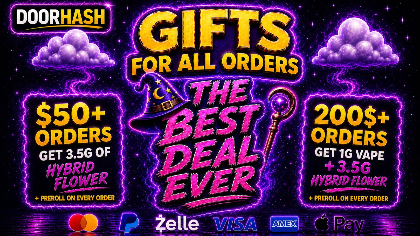 Doorhash Wizard's Gift Storm⚡️🌪️