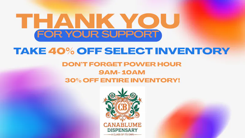 Canablume Ending the Month Strong thanks to you!