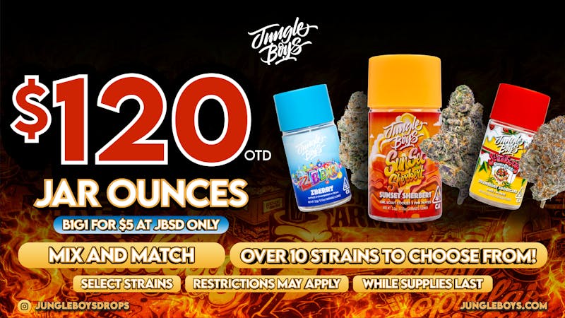 Jungle Boys - Pomona $120 Jar Ounces