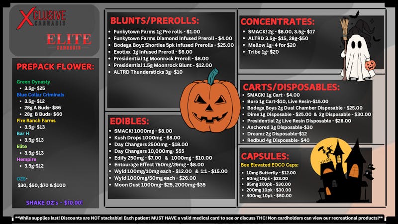 Elite Cannabis - Constitution Spooky season is upon us!