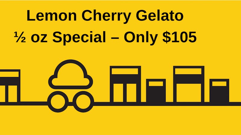 Pot & Goods 1/2 OZ LEMON CHERRY GELATO - ONLY $105