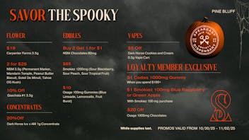 Speakeasy Dispensary Spooky Deals at Speakeasy