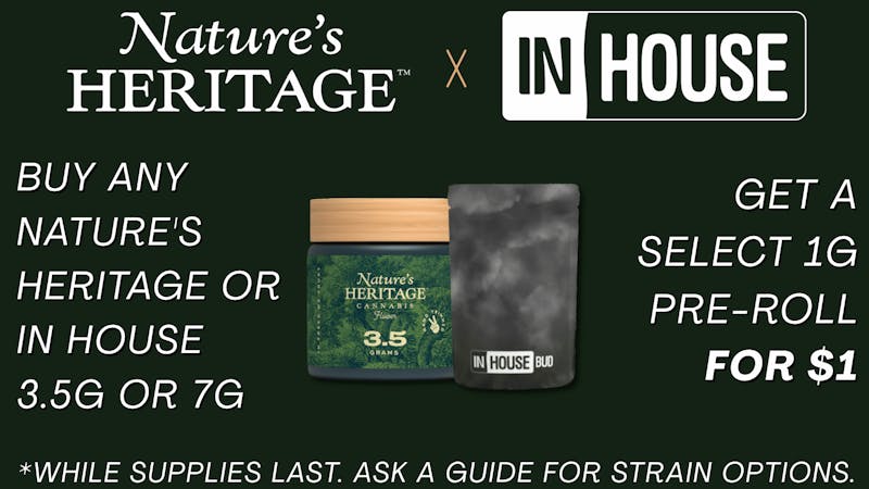 Canna Provisions Holyoke ✨ Nature's Heritage & In House : $1 Pre-Roll!