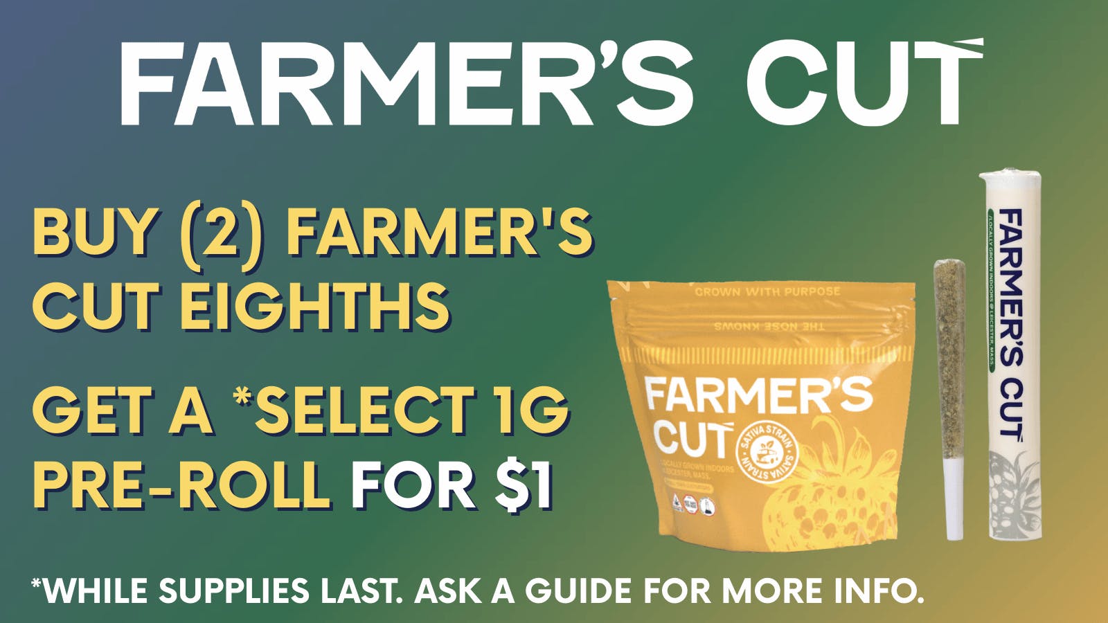 Canna Provisions Holyoke 🧑‍🌾 Farmer’s Cut $1 Pre-Roll