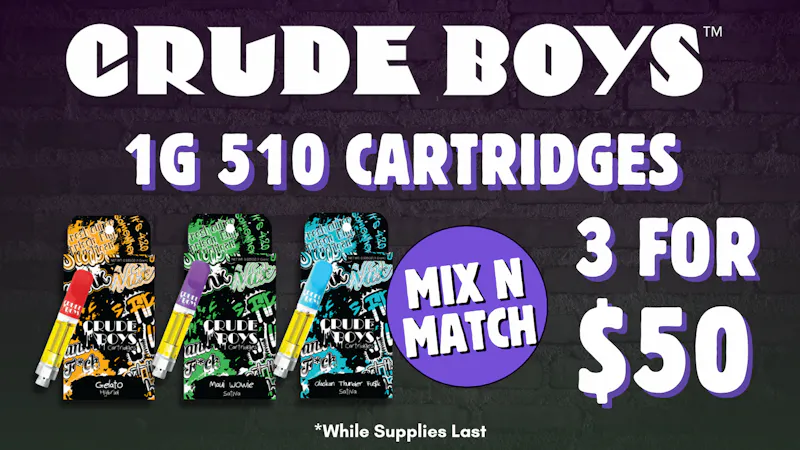 Canna Provisions Holyoke ⭐️Crude Boys 510 Carts