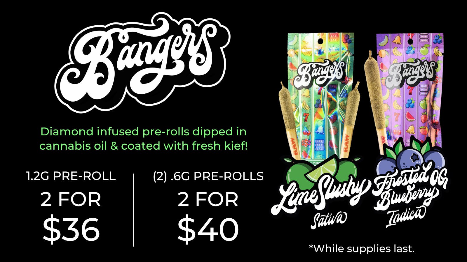Canna Provisions Holyoke 💥 Bangers Infused Pre-Rolls Bundle
