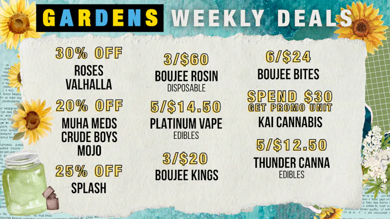 Urban Gardens Weekly Deals 8/20 - 8/27