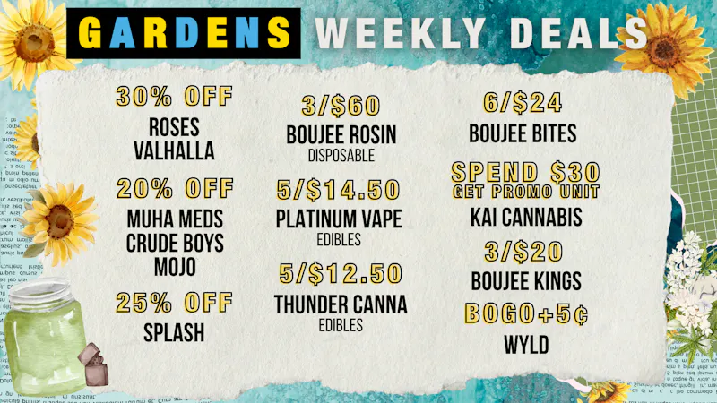 Courtside Gardens Weekly Deals 8/20 - 8/27