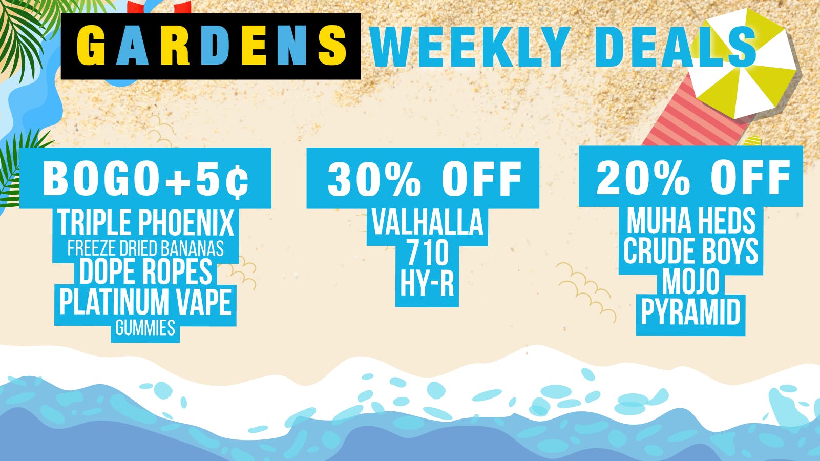 Urban Gardens Weekly Deals 8/28 - 9/3