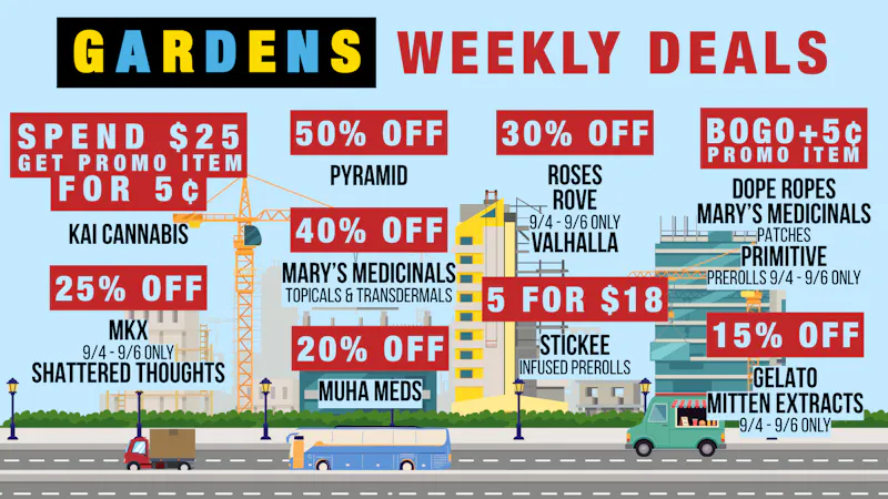 Urban Gardens Weekly Deals 9/3 - 9/10