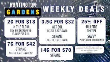 Huntington Gardens Weekly Deals 9/24 - 10/1