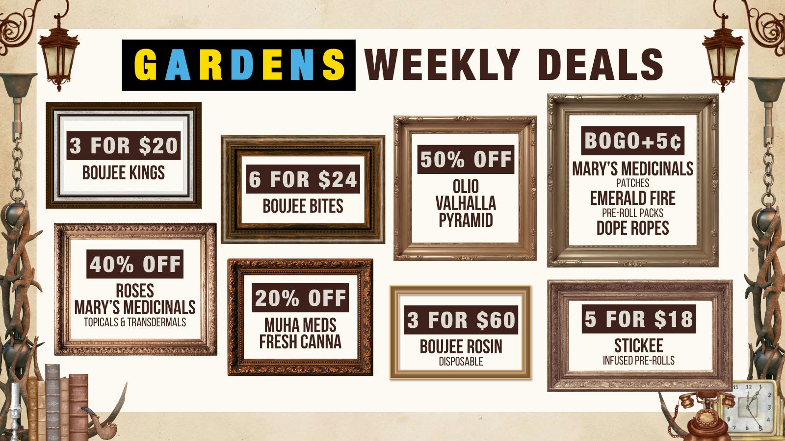 Urban Gardens Weekly Deals 10/1 - 10/8