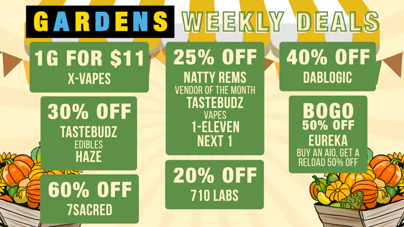Berkeley Dispensary Weekly Deals 10/8 - 10/15