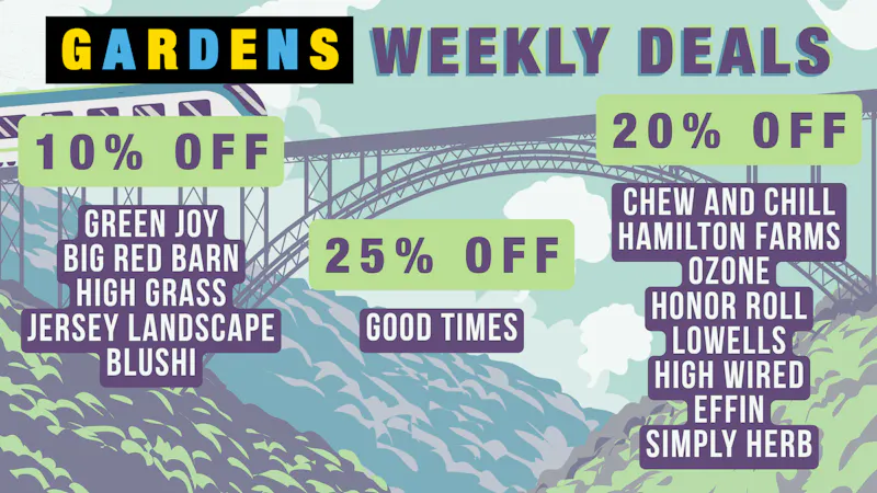 Garfield Gardens Dispensary Weekly Deals 10/15 - 10/21