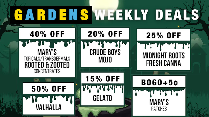 Urban Gardens Weekly Deals 10/22 - 10-29