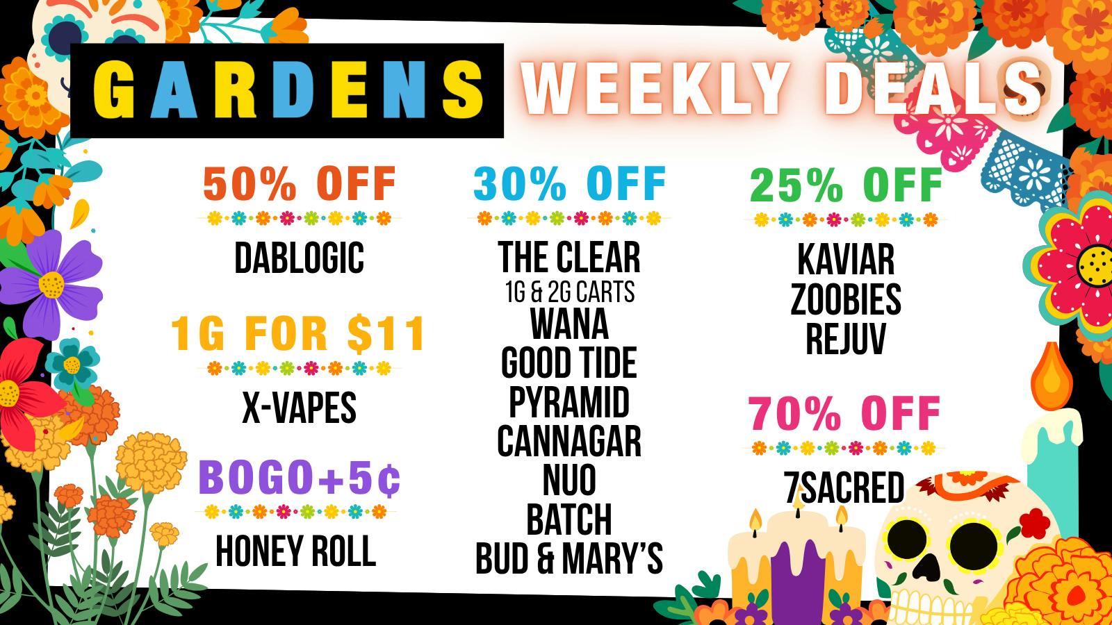Morrison Gardens - Denver Weekly Deals 10/28 - 11/5