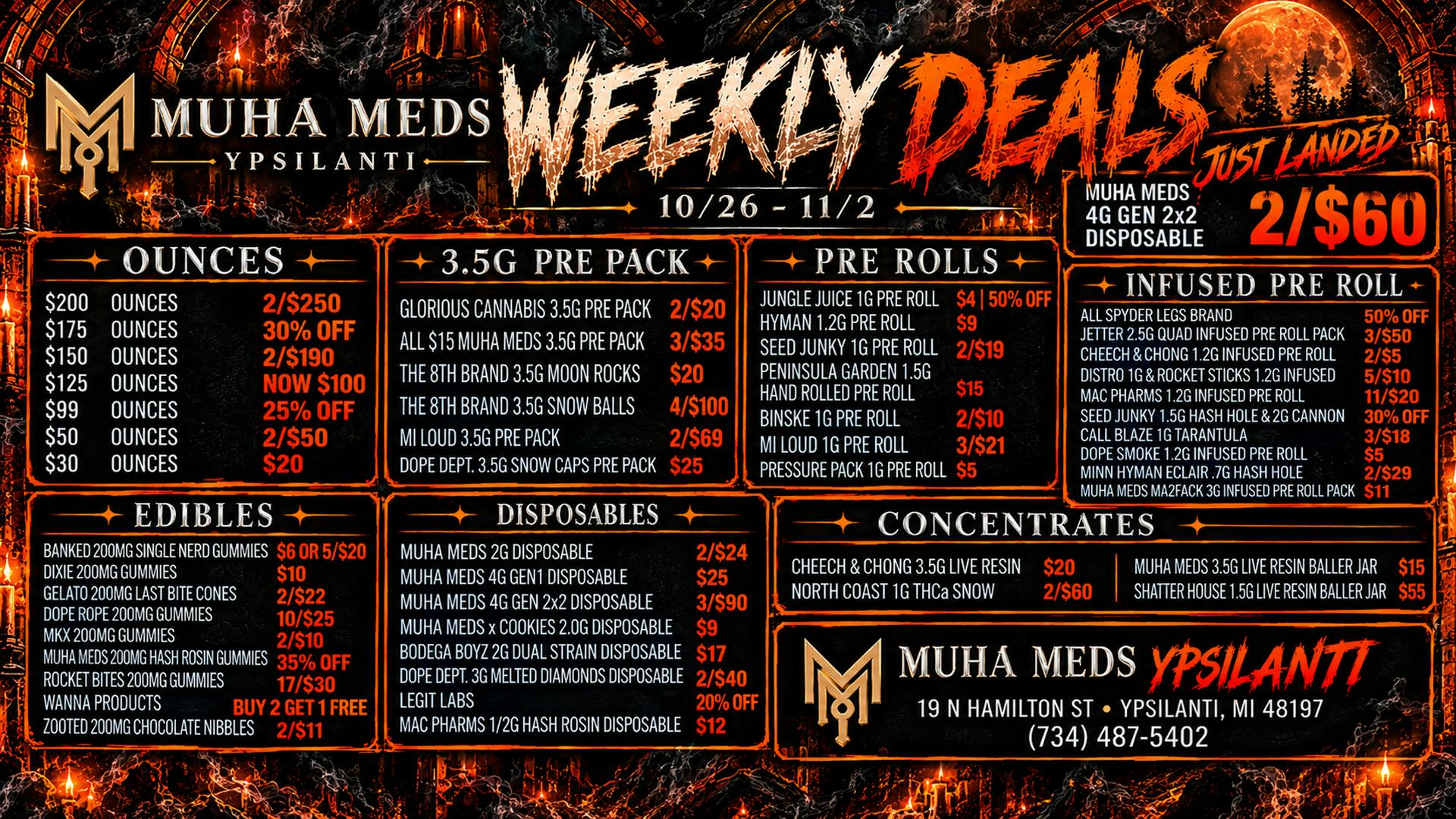 Muha Meds Ypsilanti - Recreational THE WORLD IS YOURS! 3PM TO 7PM ONLY!
