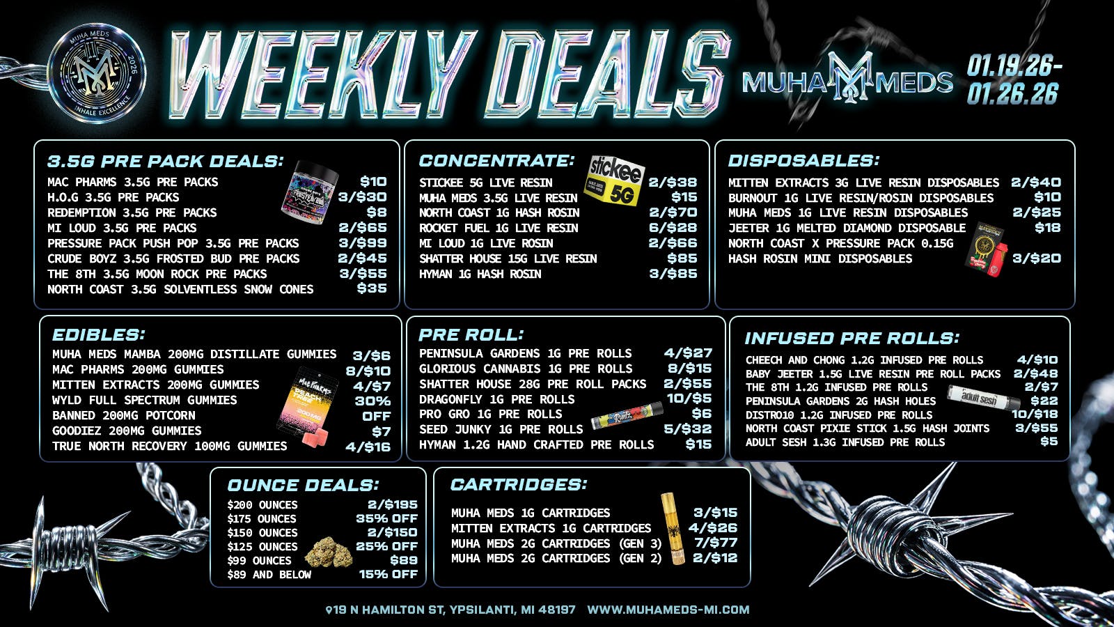 Muha Meds Ypsilanti - Recreational COLDER THAN YOUR EX! 12PM-4PM ONLY!