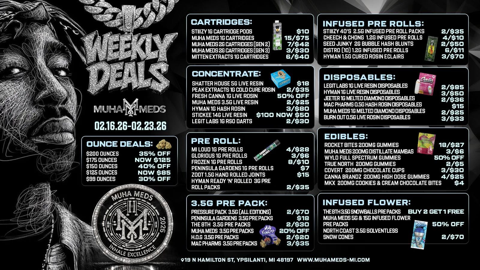 Muha Meds Ypsilanti - Recreational WE GOT TOO MUCH SWAG! 3PM-9PM ONLY!