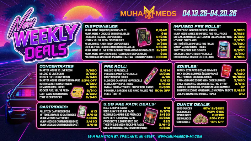 Muha Meds Ypsilanti - Recreational SEED JUNKY VENDOR DAY! 11AM TO 1 PM ONLY!